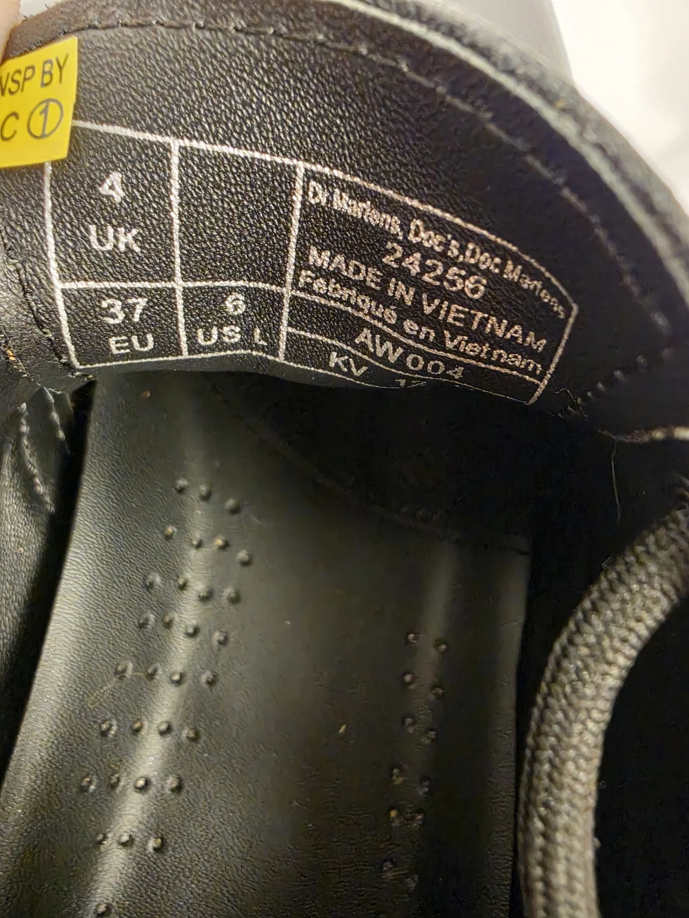 Dr. Martens 1461 Black Virginia Leather Oxfords Size US 6 / UK 4